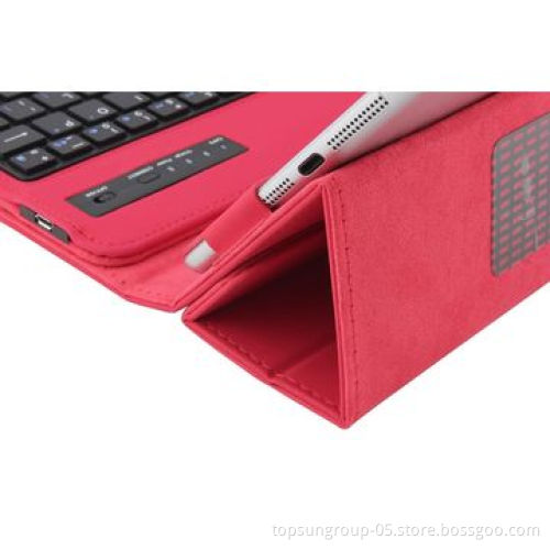 Wireless Bluetooth Keyboard Tablet Case, Universal, Four-fold, Dual System
